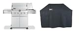 Weber Summit S-420 Stainless Steel LP Including Weber Premium Grill Cover Cover