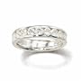 14k White Gold Channel-Set .25 Carat Diamond Eternity Band (Size 6)