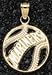 Seattle Mariners Solid 14K Gold Pierced Baseball Pendant