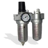 Professional-Grade 3-in-1 Air Prep Unit - Filters, Regulates and Lubricates Air Supply for Extended Air Tool Life