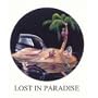 Lost In Paradise Michael Godard Neon Clock (green)