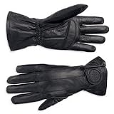 Harley Davidson Men's Torque Gauntlet Leather Gloves. HD graphics. 98203-07VM
