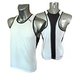 Puma Cyclofresh USP Running Vest - White (Size: Large) (Colour: White / Black )