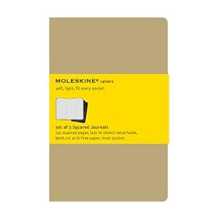 Moleskine Square Cahier Journal Kraft XLarge: set of 3 Square Journals