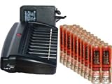 10 Bay Smart Charger + 20 AA 2000 mAh NiMH Juice Batteries