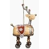 Vintage Retro Reindeer Robot Christmas Ornament