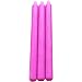 3x Hot Pink Dinner Candles
