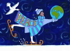 Holiday Skater Greeting Card - 10 in a pack
