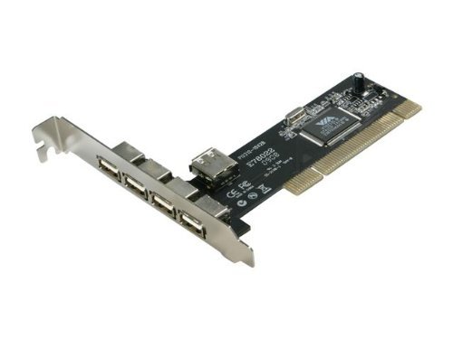 Rosewill 4+1 VIA USB 2.0 PCI Adapter Model RC-103 PC, Personal Computer