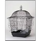 Tubular Steel Bird Cage Stand ? White (Medium)