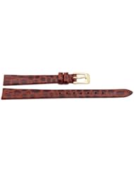 Seiko Brown Leather Crocodile Grain Ladies Watch Band