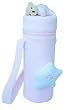 Baby Bottle Bag/ Insulated Single Bottle Holder, Moons & Stars Collection - Pink