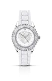 Party Time by Sekonda white silicon watch with Diamante Heart 4606
