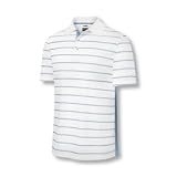 Adidas 2008 Men's ClimaCool White Base Stripe Golf Polo Shirt