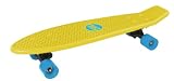 Street Surfing Fizz Skateboard with Blue Wheels (Medium, Yellow)