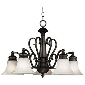 Kenroy Home 91395BS Wynwood 5-Light Chandelier, Brushed Steel by 
