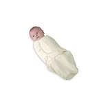 Summer Infant 3 Pack Cotton Knit Swaddleme, Green/Tan