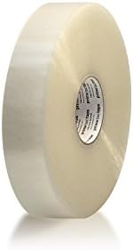 Primetac 419 2x1000 YE Yellow Acrylic Carton Sealing Tape, 2.0 mil Thickness, 914 m Length, 48 mm Width (Pack of 6 Rolls)