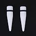 White Acrylic Expander Taper Ear Stretcher Plug 5 / 8''