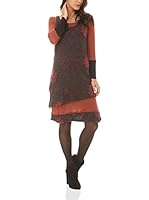 IAN MOSH Vestido Emin (Gris Oscuro / Naranja)