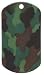 Woodland Camo Dog Tag Necklace