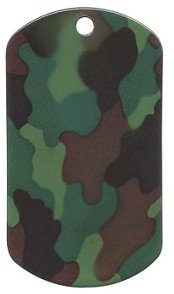 Cover image : Woodland Camo Dog Tag Necklace