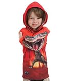 Kids T-Rex Hooded Shirt
