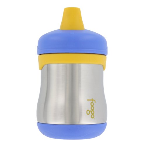 Thermos Foogo Leak-Proof SS 7 Ounce Sippy Cup, Blue, 9 Months
