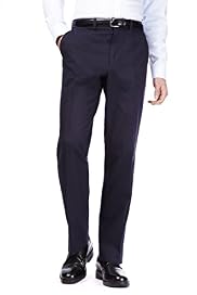Big & Tall Pure Cotton Flat Front Trousers