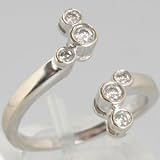 14K White Gold Diamond Ring Guard - OldCities Estate Jewelry