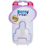 Born Free 2 Wide-Neck Silicone Nipples, Variable Flow, 3 + Months by ClubNatural