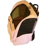 PINK Deluxe 3 In 1 Backpack, Car Seat And Roller Pet Dog Cat Carrier On Wheels