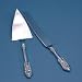 Beverly Clark 70J Baroque Cake Knife and Server Set - Silver