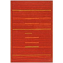 Structure Lineage Rug, 4-Feet by 6-Feet, Rust
