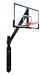 The Playground Acrylic Board Flex Basketball Goal BLACK POWDER COAT FINISH POLE SURFACE MOUNT - 42 X 72 ACRYLIC BACKBOARD