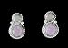 Sterling Silver and Pink Opal Earrings, #1697