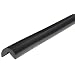 Independent Warehouse 60-6700-3 Knuffi Type A Polyurethane Foam 90 Degree Corner Bumper Guard, 196-3/4" Length x 1-9/16" Width x 1-9/16" Height, Black