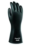 Ansell ChemTek 38-320 Butyl Glove, Chemical Resistant, 12