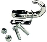 Erickson Chrome Tow Hook w/ Keeper 10,000 lb.*Replaces 77301*