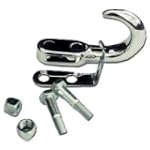 Erickson Chrome Tow Hook w/ Keeper 10,000 lb.*Replaces 77301*