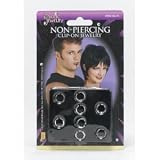 FAKE CLIP ON GOTH NOSE RING EARRING PIERCING JEWELLERY