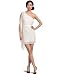 Laundry by Shelli Segal Women's All Over Beading One Shoulder Dress