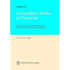 Vermeidbare Fehler im Notariat
