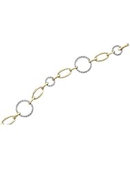 14K Two-Tone Gold Diamond Bracelet - 0.50 Ct. -- LIFETIME WARRANTY