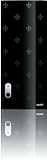 Skinit Protective Skin for iPod Classic 5G (Grey Fleur-de-lis Fade to Black)