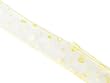 Sheer Yellow Polka Dot Wired Craft, Wedding & Holiday Ribbon 1.5" x 60" Yards