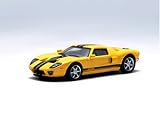Review AutoArt AUT20352 / Diecast Model Ford GT (2004) in Yellow (1:64 scale)