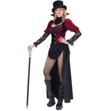 Burlesque Victorian Vampiress Adult Costume - Adult Costumes