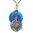Siskiyou Gifts TP77 Diamond Cut Necklace- Sun & Moon
