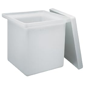 Nalgene Lab Tank With Cover, Rectangular , HDPE, Heavy Duty, 2 Gallon (8L), 8 x 8 x 8 Inches (20 x 20 x 20cm)